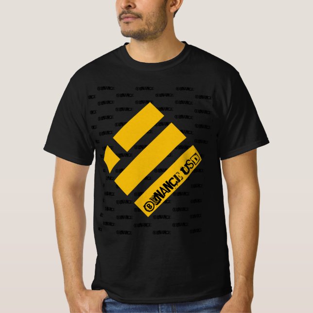 Logotyp T-Shirt för BINANCE USD CRYPTO VALRENCY (Framsida)