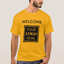 Logotyp T-Shirt för handelsvisning av välkomstföre