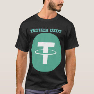 Logotyp T-Shirt för tether USDT Cryptocurrency - I
