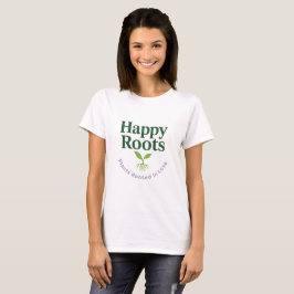 Logotyp T-shirt (främre tryck) | Happy Roots