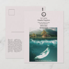 Logotyp Taupe Author Promotional Material Bokmärke Vykort