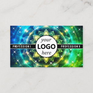 Logotyp Template Chakra Flower of Life Galaxy Gnis Visitkort