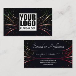 Logotyp Template Extravagant Colorful Luxury Flour Visitkort