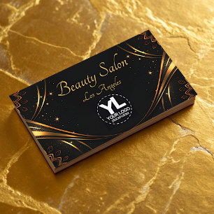 Logotyp Template Golden Mandala Luxury Flourish St Visitkort