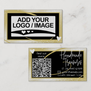 Logotyp Template Snyggt Coola Guld Ram Cute Heart Visitkort