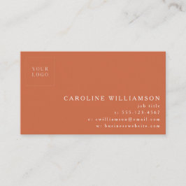 Logotyp Terracotta med enkel och modern minimal Pr Visitkort