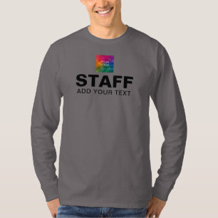 Logotyp Text Personals Crew Team Långärmad Manar G T Shirt