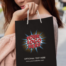 Logotyp Upload Anpassningsbar Business Black