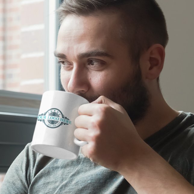 Logotyp Upload Professionell Buisness Kaffemugg (Skapare uppladdad)