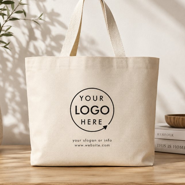 Logotyp Väska | Affärsvarumärkta Shoppingväskor (Custom logo tote bag for business promos, market shoppers, events, and client gifts.)