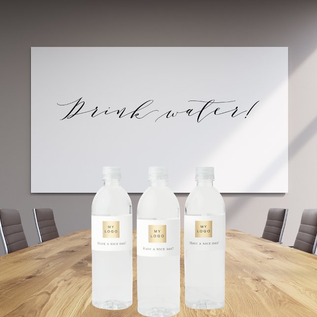 Logotyp Vattenflaskor Etikett (Skapare uppladdad)