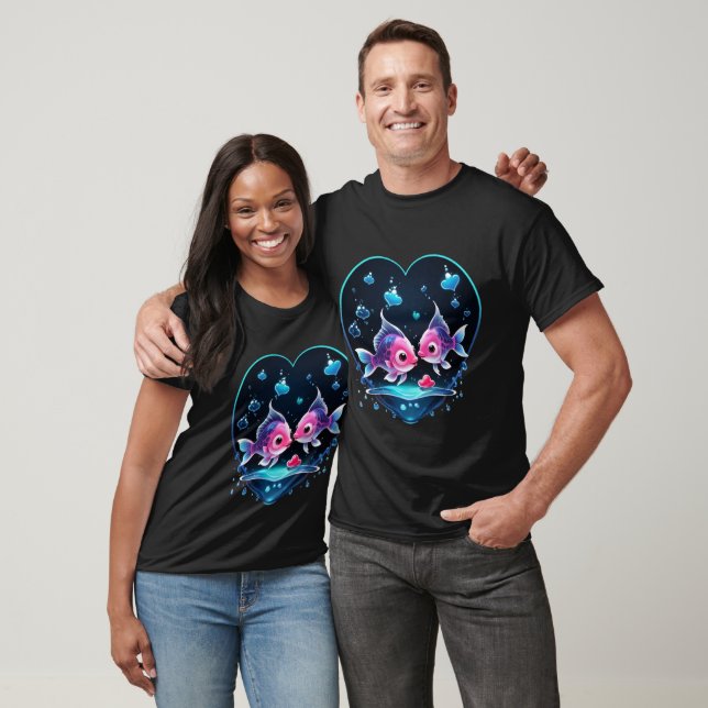 Logotyp Vector Valentines Day Visualization T Shirt (Unisex)