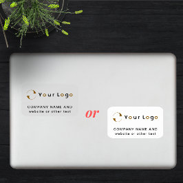 Logotyp + vinylrektangel, företagsdator, bärbar da klistermärken