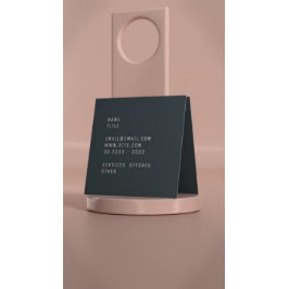 Logotyp White Marble Fyrkantigt Visitkort