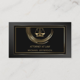 Logotypadvokat på lag - svart och guld visitkort