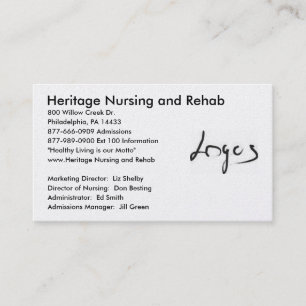 Logotypbild, arvsjukvård och Rehab, 800… Visitkort