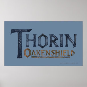 Logotypblått för THORIN OAKENSHIELD™ Poster