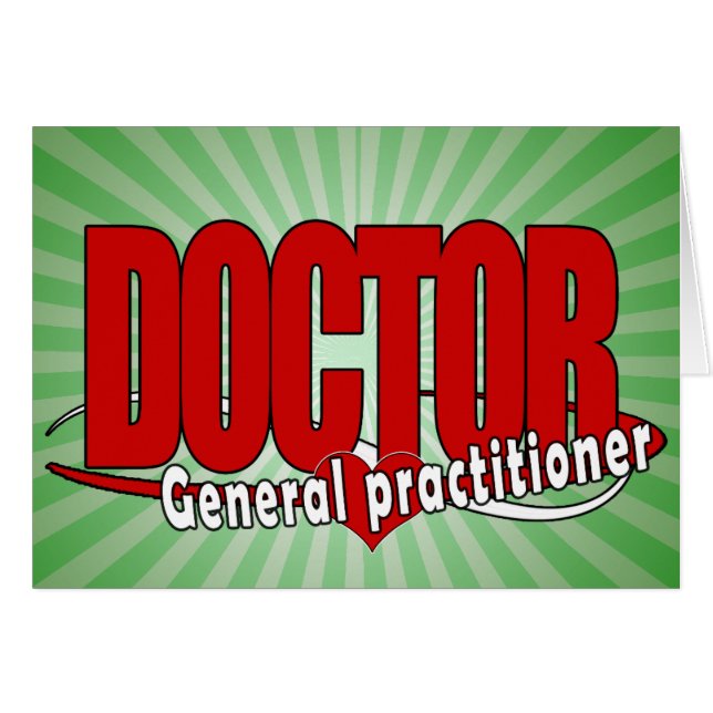 LOGOTYPDOKTORGENERAL PRAKTIKER HÄLSNINGSKORT (Framsidan Horizontal)