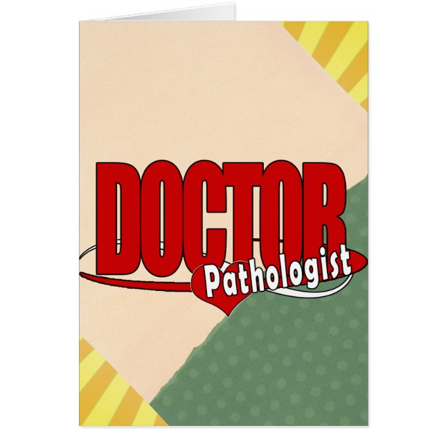 LOGOTYPDOKTORPATOLOG HÄLSNINGSKORT (Framsidan)