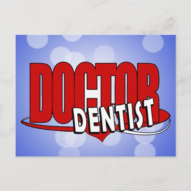 LOGOTYPDOKTORTANDLÄKARE VYKORT (Framsida)