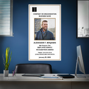 Logotypen Anpassa medarbetarigenkänningsbelöning Poster
