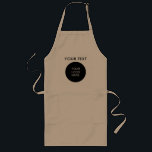 Logotypen Anpassade Business Company Lägg till Nam Långt Förkläde<br><div class="desc">Anpassa Ladda upp Logotypen för ditt företag här Lägg till text eller Namn Khaki Long Apron.</div>