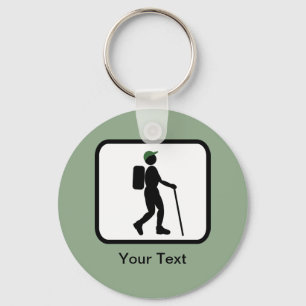 Logotypen anpassade Hiker Nyckelring