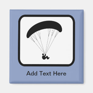 Logotypen anpassade Paraglider Magnet