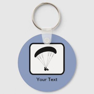 Logotypen anpassade Paraglider Nyckelring