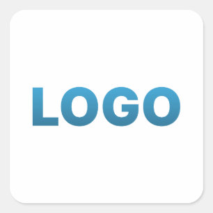 Logotypen Anpassningsbar Fyrkantigt Klistermärke