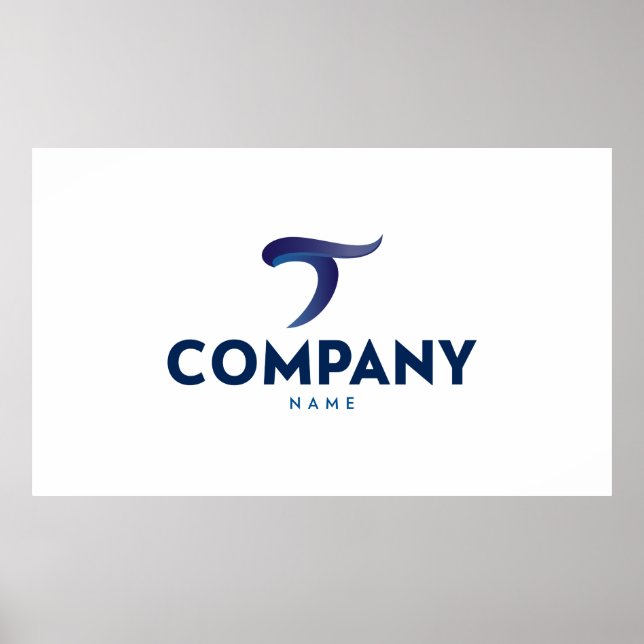 logotypen anpassningsbar poster utskrift (Framsidan)