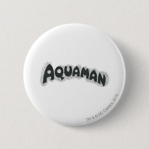 Logotypen Aquaman Grunge Black Knapp