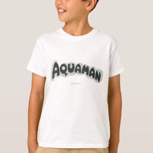 Logotypen Aquaman Grunge Black Tee