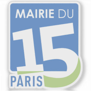 Logotypen av det 15:e arrondissementet Paris Klistermärken