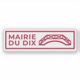 Logotypen av det tionde arrondissementet i Paris Klistermärken