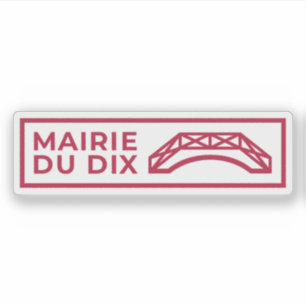 Logotypen av det tionde arrondissementet i Paris Klistermärken