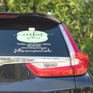 Logotypen Bakery Business Car Sticker för Macaroon Klistermärken