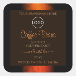 Logotypen Bärbara produktetiketter för Luminös Ora Fyrkantigt Klistermärke