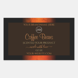 Logotypen Bärbara produktetiketter för Luminös Ora Rektangulärt Klistermärke