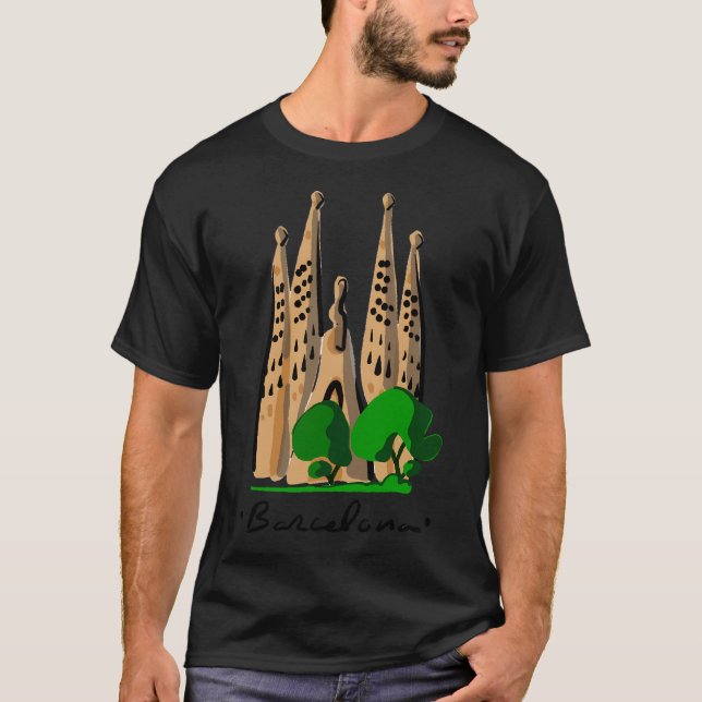 Logotypen Barcelona Gaudi T Shirt (Framsida)