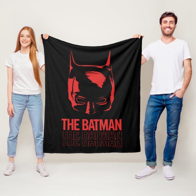 Logotypen Batman Cowl Fleecefilt (På plats)