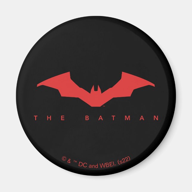 Logotypen Batman Fladdermus Magnet (Framsidan)