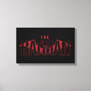 Logotypen Batman Fladdermus Overlay Canvastryck