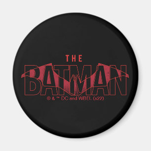Logotypen Batman Fladdermus Overlay Magnet
