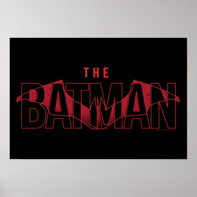 Logotypen Batman Fladdermus Overlay Poster (Framsidan)