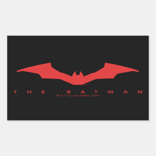 Logotypen Batman Fladdermus Rektangulärt Klistermärke