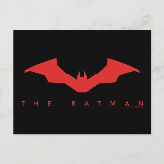 Logotypen Batman Fladdermus Vykort (Framsida)