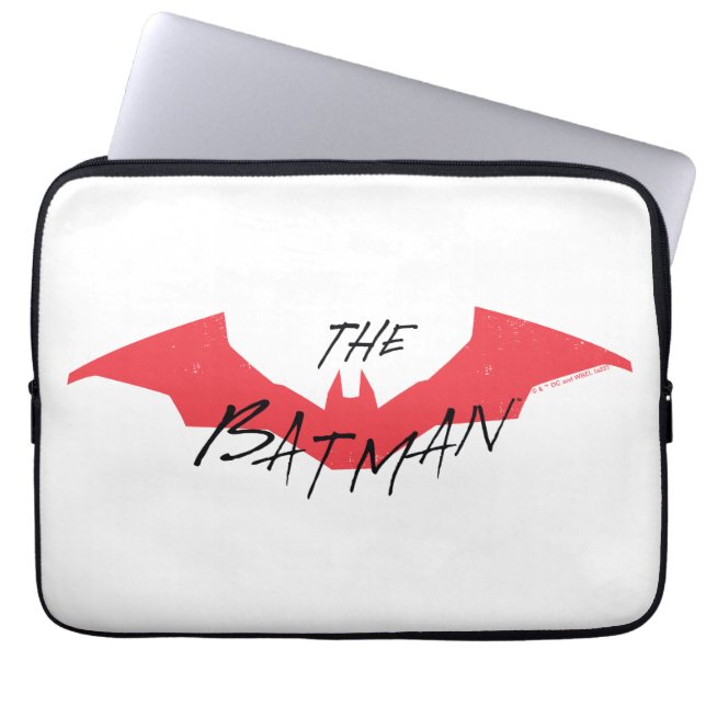 Logotypen Batman Handskriftlig Fladdermus Laptop Fodral (Framsidan)
