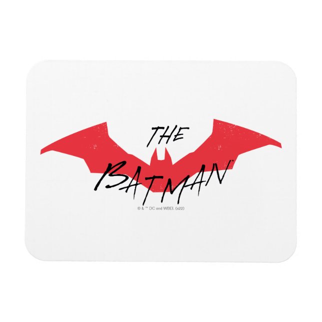Logotypen Batman Handskriftlig Fladdermus Magnet (Horisontell)