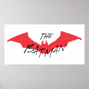 Logotypen Batman Handskriftlig Fladdermus Poster